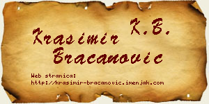 Krasimir Bracanović vizit kartica